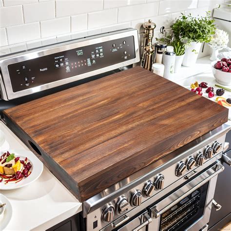 gas range cover wood